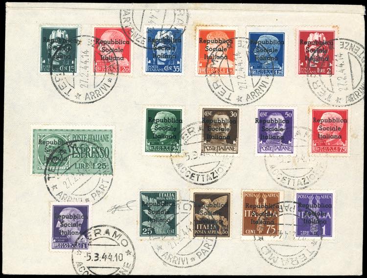 TERAMO 1944 - Soprastampati, serie ... 