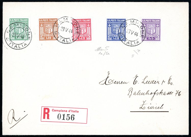 CAMPIONE DITALIA 1944 - Stemma, ... 