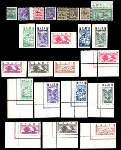 AOSTA 1944 - Le tre emissioni, ... 