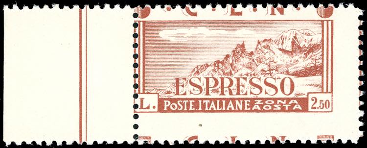 AOSTA 1944 - 2,50 lire, ... 