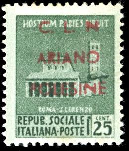ARIANO POLESINE 1945 - 25 cent. ... 
