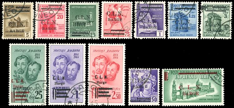 BARGE 1945 - Soprastampati, posta ... 