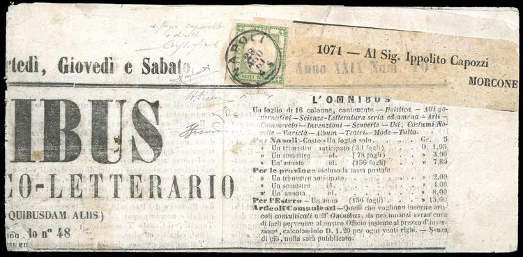 1861 -  1/2 tornese verde, EFFIGIE ... 