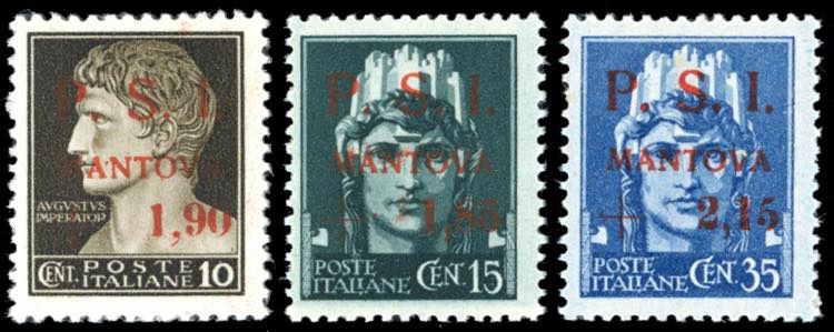 MANTOVA 1945 - 1,90 lire + 10 ... 