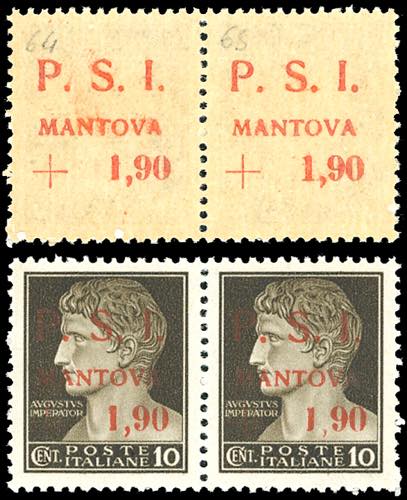MANTOVA 1945 - 1,90 lire + 10 ... 