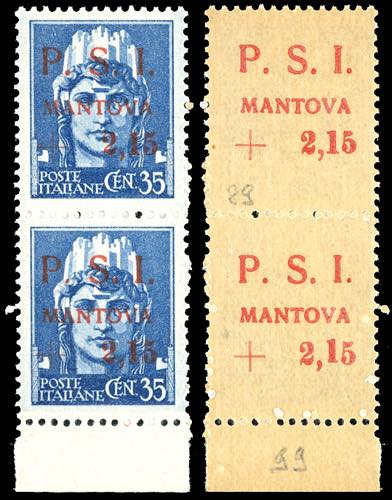 MANTOVA 1945 - 2,15 lire su 35 ... 