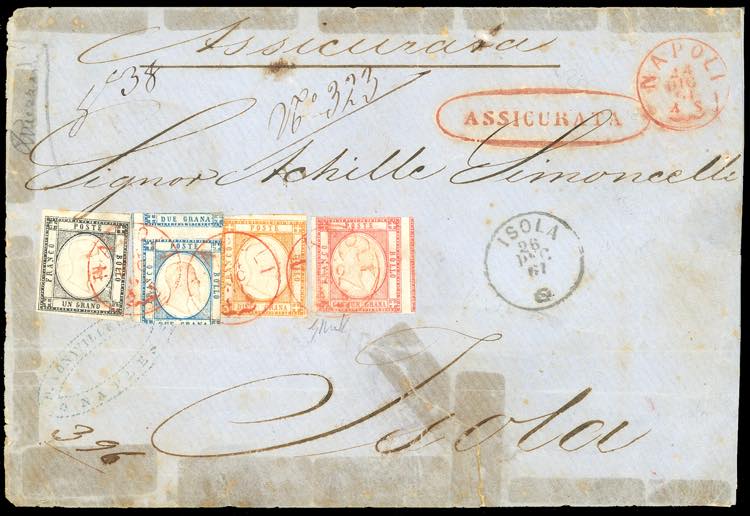 1861 - 1 grano nero, 2 grana ... 