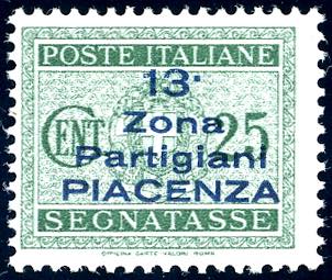 PIACENZA SEGNATASSE 1945 - 25 ... 