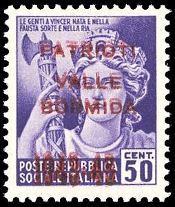 VALLE BORMIDA 1945 - 50 cent., ... 