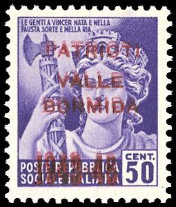 VALLE BORMIDA 1945 - 50 cent., ... 