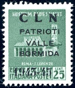 VALLE BORMIDA 1945 - 25 cent. ... 
