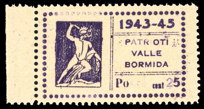 VALLE BORMIDA 1945 - 25 cent. ... 