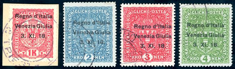 VENEZIA GIULIA 1918 - 1 k., 2 k., ... 