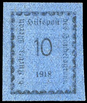 MERANO 1918 - 10 h. oltremare (3), ... 