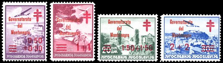 MONTENEGRO 1942 - Croce Rossa, ... 