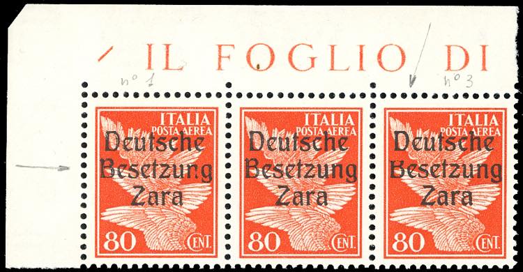 OCCUPAZIONE TEDESCA ZARA POSTA ... 