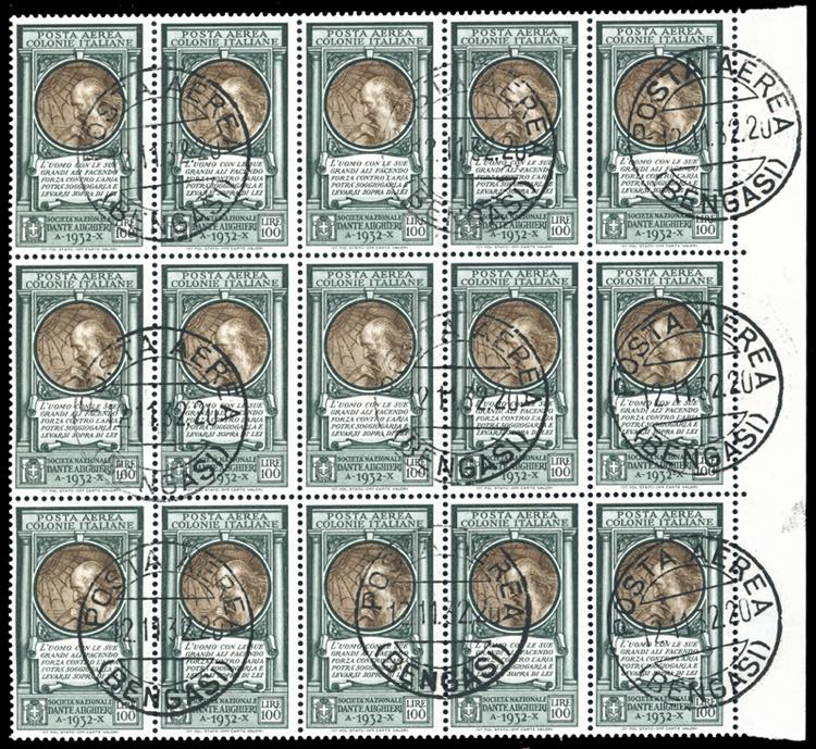 POSTA AEREA 1932 - 100 lire Dante ... 