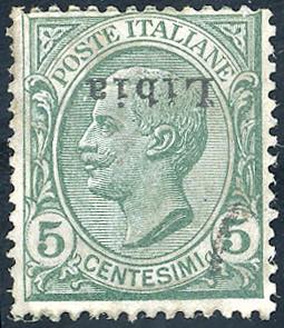 1912 - 5 cent. Leoni, soprastampa ... 