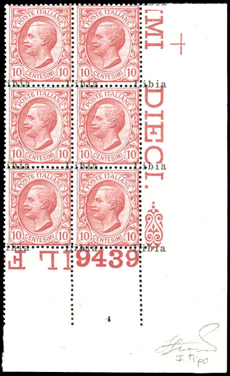 1912 - 10 cent. rosa Leoni, ... 