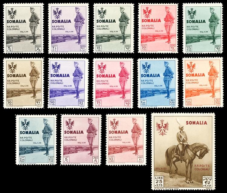 1935 - Visita del Re, serie ... 