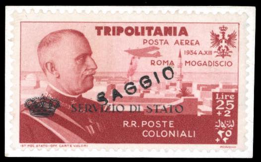 SERVIZIO AEREO 1934 - 25 + 2 lire ... 
