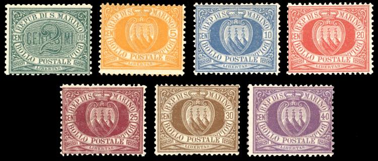 1877/90 - Cifra o Stemma, serie ... 