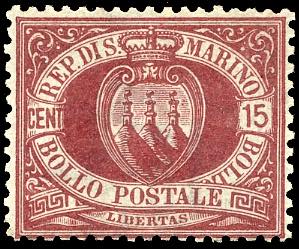 1894 - 15 cent. carminio bruno ... 