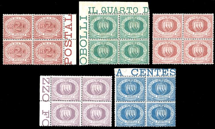 1894/99 - Cifra o Stemma, serietta ... 