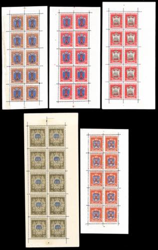 1945/46 - Stemmi, minifogli, serie ... 