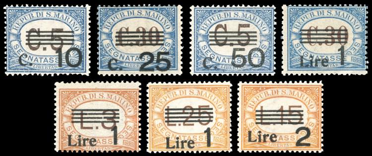 1936/39 - Soprastampati, serie ... 