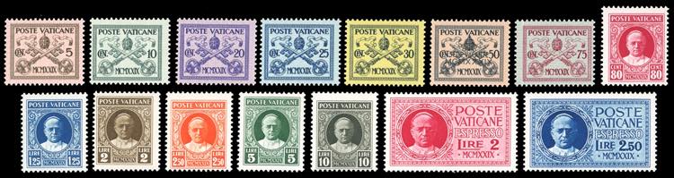 1929 - Conciliazione, serie ... 