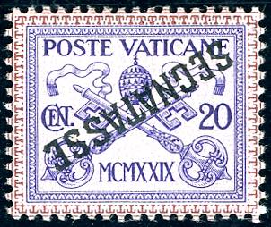 1929 - 20 cent., soprastampa ... 