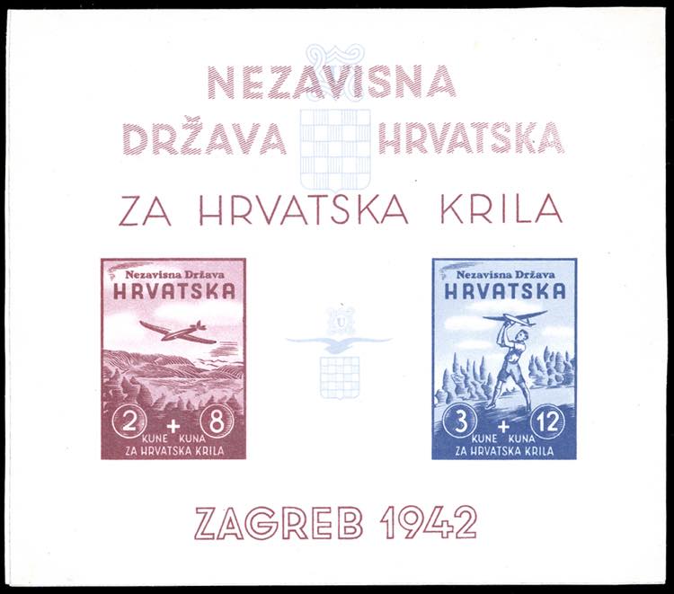 CROAZIA POSTA AEREA 1942 - Pro ... 