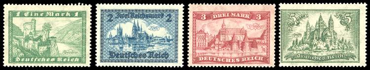 GERMANIA REICH 1924/27 - Vedute, ... 