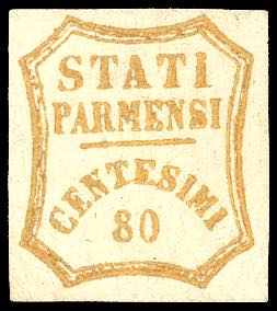 1859 - 80 cent. bistro arancio, ... 