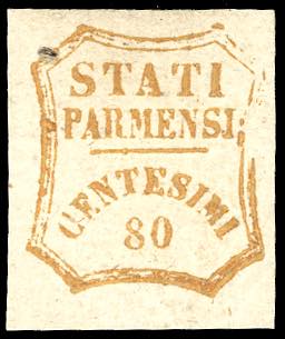 1859 - 80 cent. bistro arancio, ... 