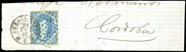 ARGENTINA 1867 - 15 cent. ... 