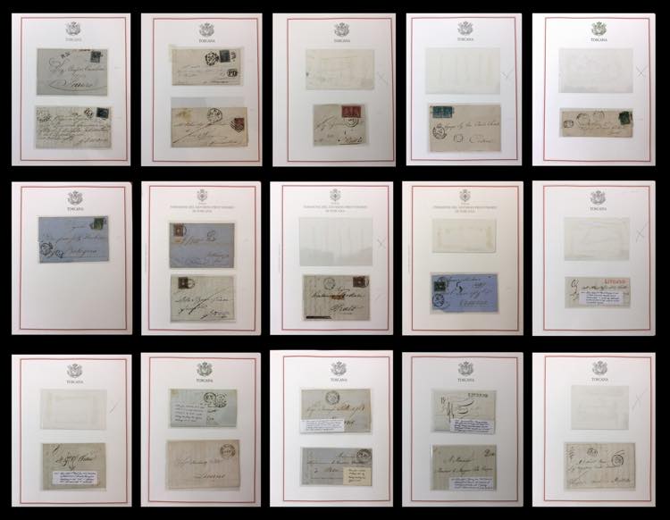 TOSCANA 1809/1861 - Lotto di nove ... 