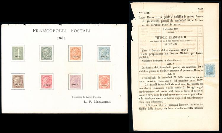 REGNO DITALIA 1863/1866 - ... 