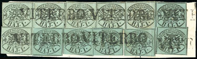 1857 - 1 baj verde grigiastro, sei ... 