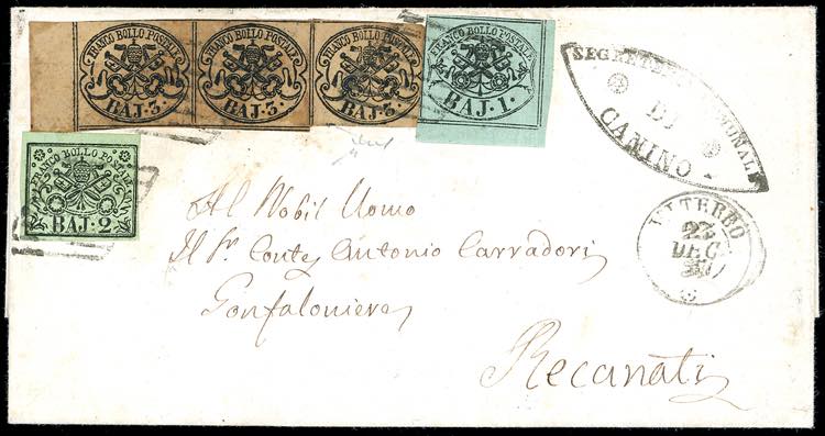 1857 - 1 baj verde grigiastro, ... 