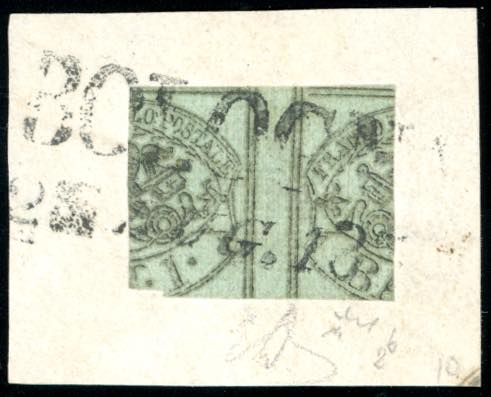 1854 - 1 baj verde grigiastro, ... 