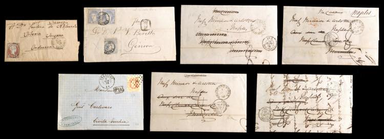 MONDIALI 1856/1872 - Tre lettere ... 