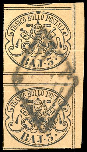 1852 - 3 baj bruno (4Aa), coppia ... 