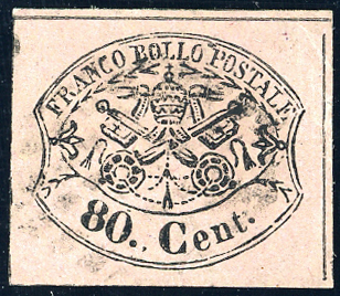 1867 - 80 cent. rosa lillaceo ... 