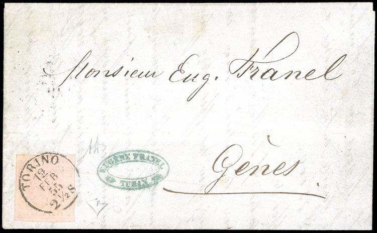 1855 - 40 cent. rosa chiaro (6), ... 