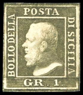 1859 - 1 grano verde oliva, III ... 