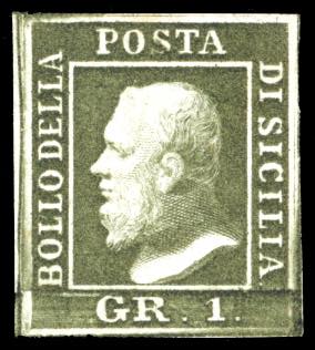 1859 - 1 grano verde oliva, III ... 