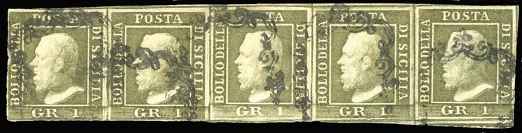 1859 - 1 grano verde oliva, III ... 