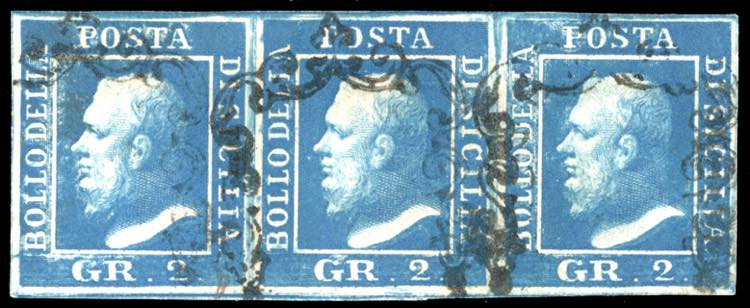 1859 - 2 grana cobalto scuro, II ... 